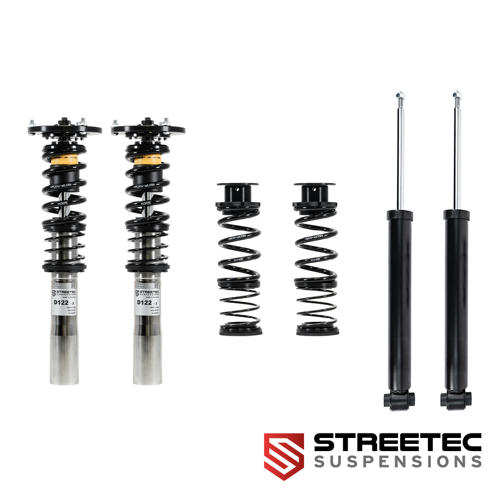 ultraLOW V2 inox - Coilovers with Top Mounts - VW Golf 5/6 - 55 mm - Rear up to 1000 kg
